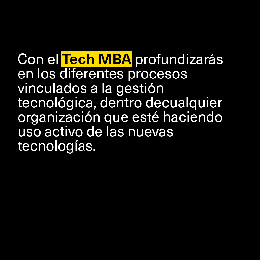 ObsSchool's tweet photo. ¡Lanzamos el nuevo Tech MBA de OBS Business School!
El objetivo general del Tech MBA es formar a directivos capaces de liderar el proceso de implementación de las nuevas tecnologías en las organizaciones.
Infórmate en nuestra web: https://t.co/NeM1tYXc2n
#TechMBA https://t.co/GnwuqUzt4S