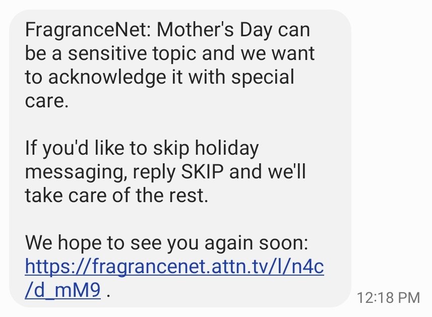 OnlineForte's tweet photo. It doesn't matter whether you're a mother to understand the point of this post. Understand your target audience's lives like they were those of your loved ones and you will win their loyalty! Good marketing, @FragranceNet!!! 🏆
#marketingtips #marketingtip https://t.co/nRCf3RA8d1