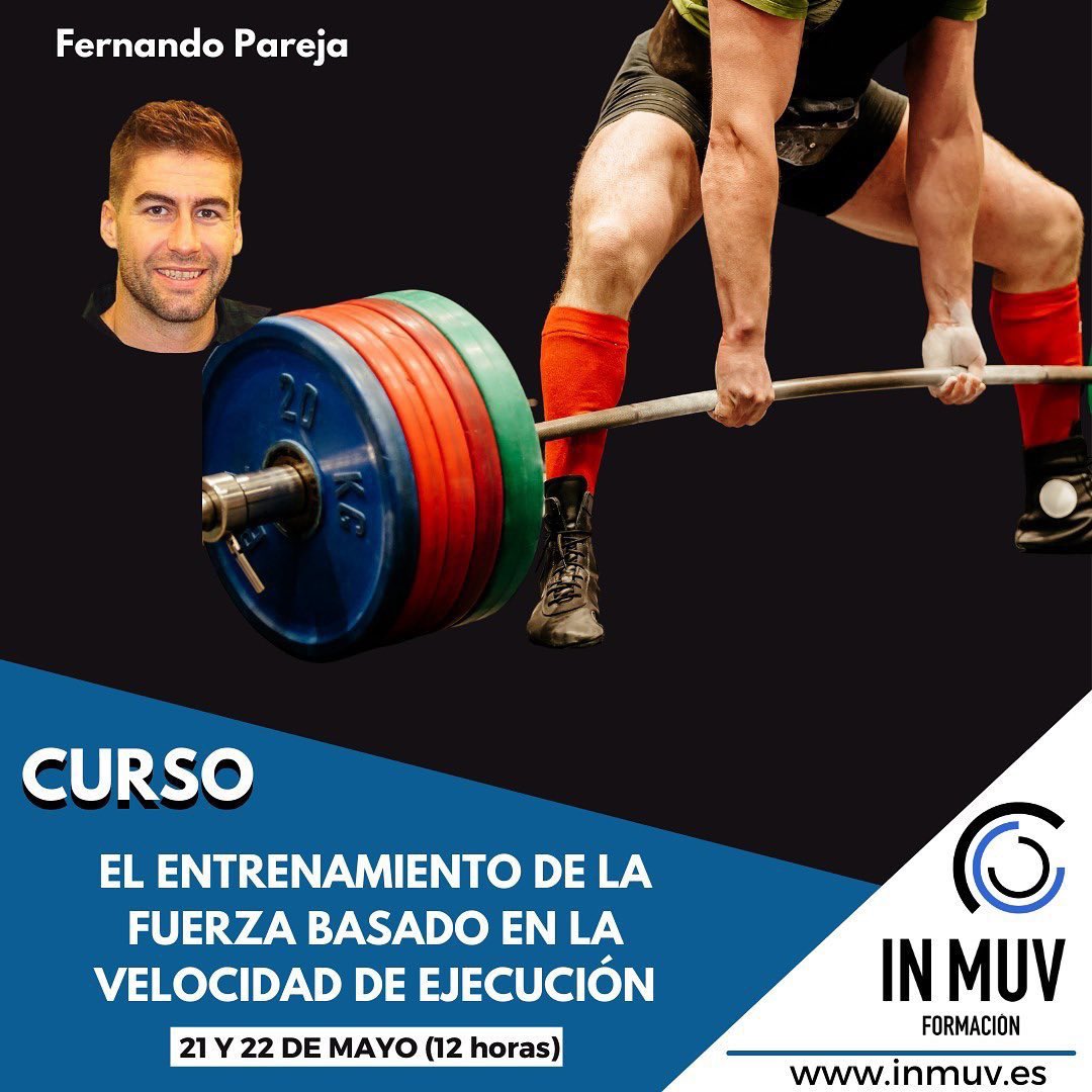 InmuvF's tweet photo. EL ENTRENAMIENTO DE LA FUERZA BASADO EN LA VELOCIDAD DE EJECUCIÓN.

👨‍🏫 @fparejablanco 
📆 21 y 22 de mayo
⏰ 12 horas

https://t.co/UXkhWvmpLD

👉APROVECHA EL PRECIO REDUCIDO PARA INSCRIPCIONES ANTES DEL 8 DE MAYO.

#vbttraining #especialistaenfuerzainmuv #velocidadejecución https://t.co/ugaoRJQQ37