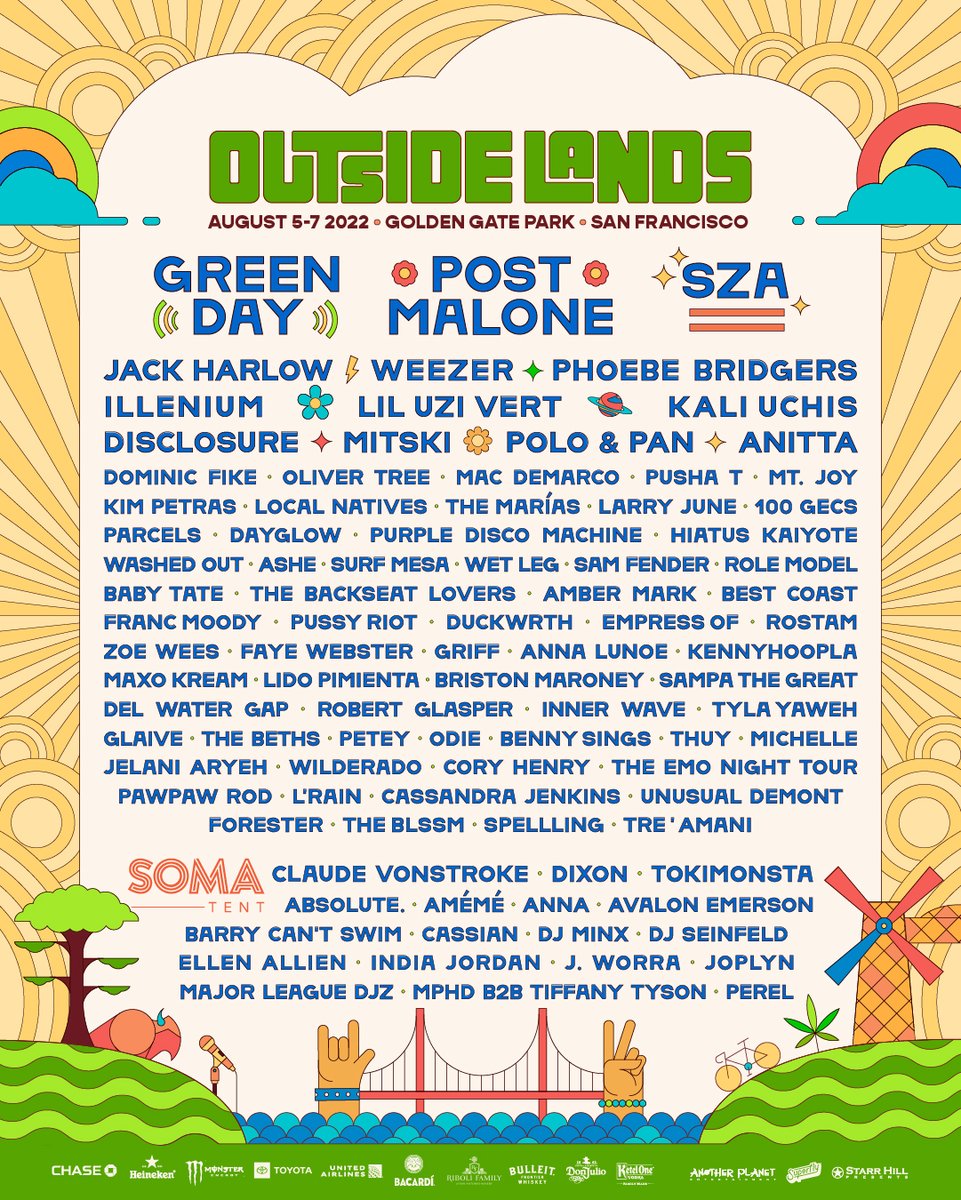 Outside Lands 2024 Lineup Tickets Live Stream Schedule Map