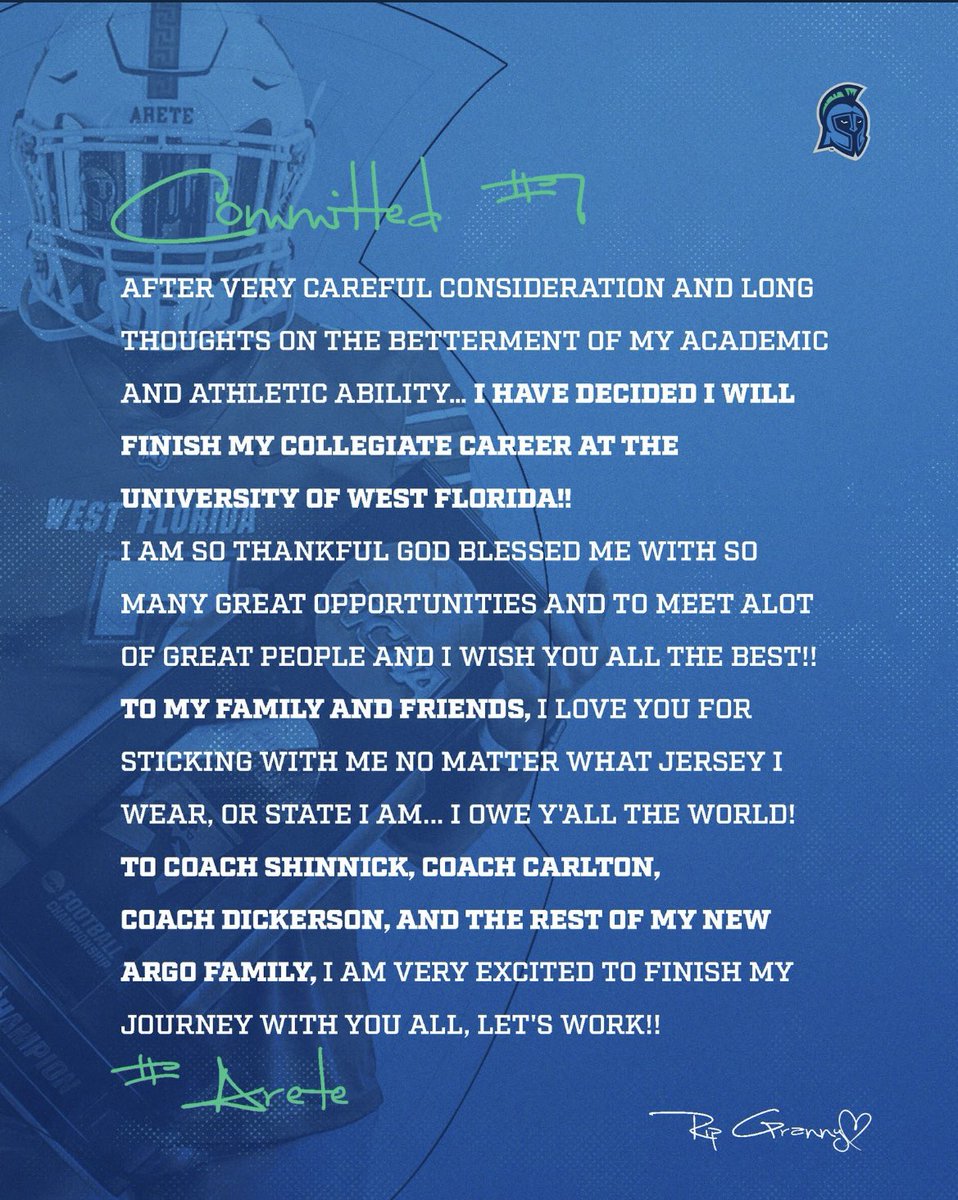 University Of West Florida🏡
#ARETE