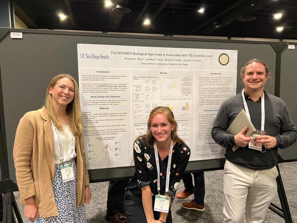Americas Committee for Treatment and Research in Multiple Sclerosis (ACTRIMS) Forum 2022: Our Research Coordinator Annalise presenting on Biological Age Indexes  #bioAging #ACTRIMSforum #neurology