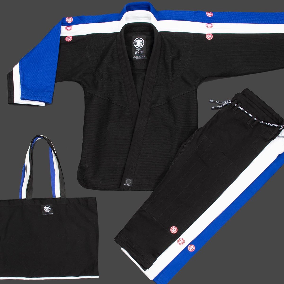 TatamiFightwear's tweet photo. Simplicity at its best. Introducing the Tanjun Gi ⚫️🔵⚪️ Available in 3 classic colours in the Mens &amp; Ladies Gi range, complete with a matching tote bag 🥋 https://t.co/pTtOb3jb9B https://t.co/RhIF5rwbcN