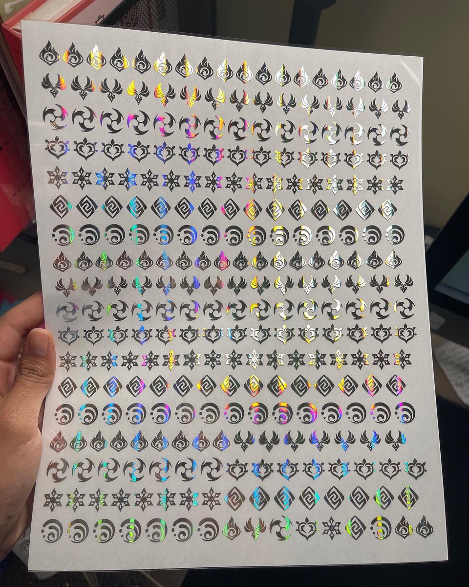 ResinWishes's tweet photo. Iโm obsessed with these #genshinimpact & #onepiece foils that were made for @/okubyou.co โค๏ธโจ. Any GI or OP fans?? ๐ Iโve played Genshin off and on since Venti was on the first banner ๐
. Great game, just hard for me to stick to it. #resinfoils #resininserts #resininclusion https://t.co/qryzX57k7v