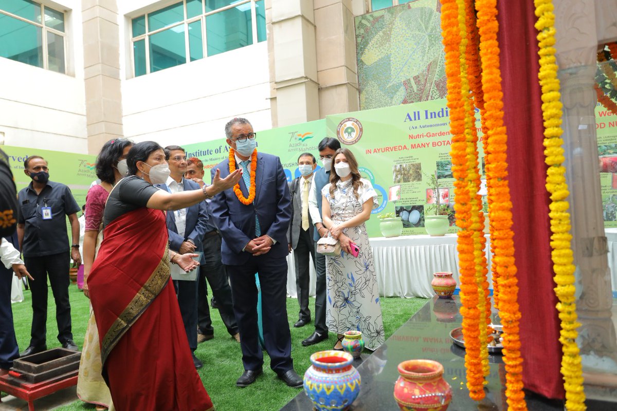 AIIA_NDelhi's tweet image. Momentous day for AIIA.
It is an outcome of hard work each one is doing collectively for branding AIIA.
Today we have created a history &amp;amp; have gone global.
We thank @secymoayush, @mansukhmandviya  for showing faith on us &amp;amp; facilitating visit of @DrTedros to @AIIA_NDelhi