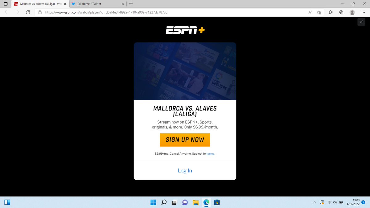StevenLoveWorld's tweet photo. It sucks that they make you pay soo much to watch these games. Does anyone else have an ESPN+ Account so i can watch this game. #ESPNPlus #LaLiga #Soccer #Football #Mallorca #Alaves https://t.co/IL0c4uFkJ3