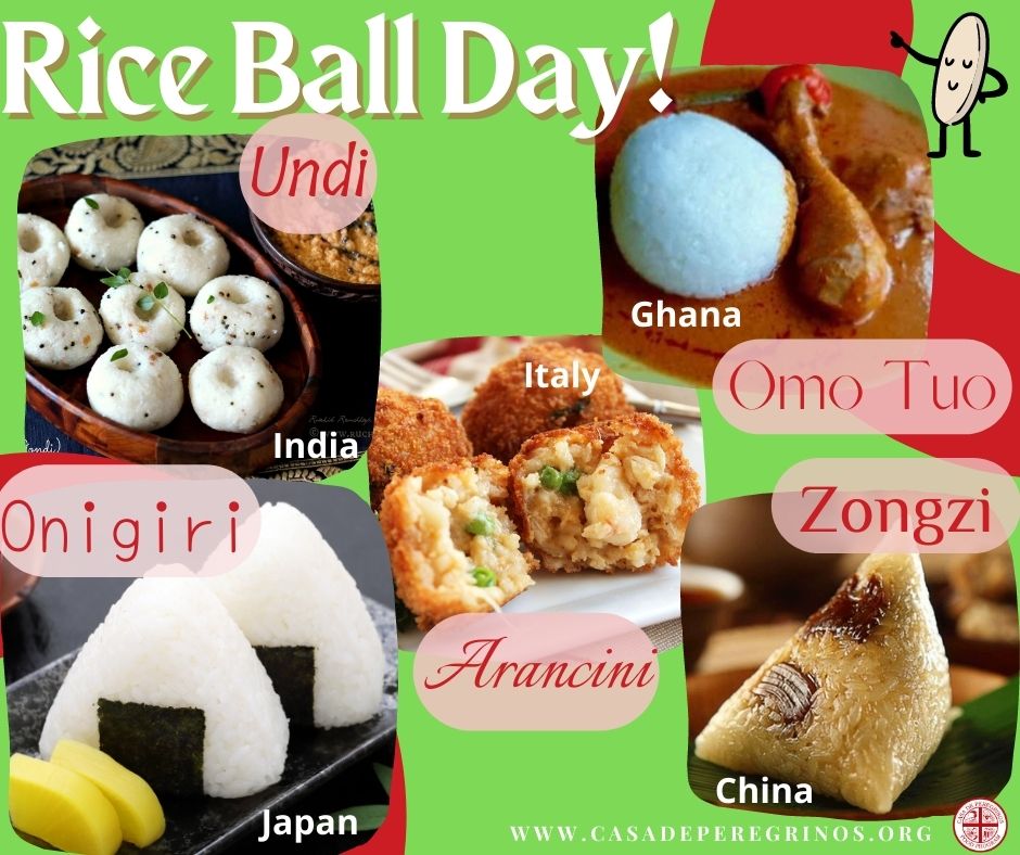 CasaDPeregrinos's tweet photo. Put aside the beans and enjoy rice for what it can be! Rice balls have been around for centuries and are enjoyed around the world. Celebrate their day today, Have a rice day! 🍙☺️https://t.co/ywIcT0eNqk #cdpfeedslc #cdpcares #endhunger #foodinsecurity https://t.co/RN4tOyjKaD