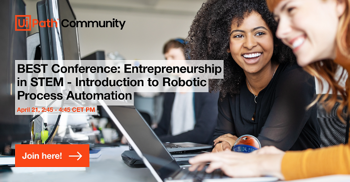 vibs_sri's tweet photo. It's time to cut the ribbon! We are partnering with @BESTorg &amp; joining their spring assembly event - 'BEST Conference: Entrepreneurship in STEM'. Join Europe's tech students, &amp; our 2 #UiPathMVPs for a dedicated session on #RPA. Register now: https://t.co/vBTh9zZQ7y. https://t.co/HjNa7TXans