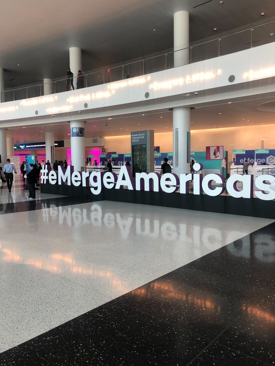 We're back today at <a href="/eMergeAmericas/">eMerge Americas</a>  🚀

If you're in town for the event, come and say hi, meet some of the team, and find out how you can get involved in our bitcoin bonus!