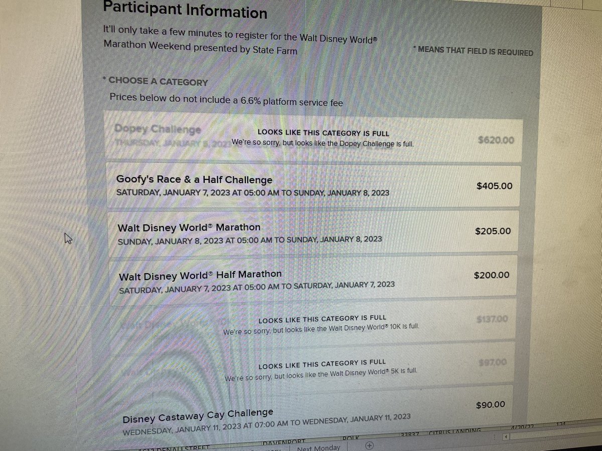runningdrinker's tweet photo. So stoked that I waited 3.5 hours and the two that I was gunning for are sold out. Thanks, @runDisney, for saving me a shit ton of money. #rundisney https://t.co/RHP26y8k7i