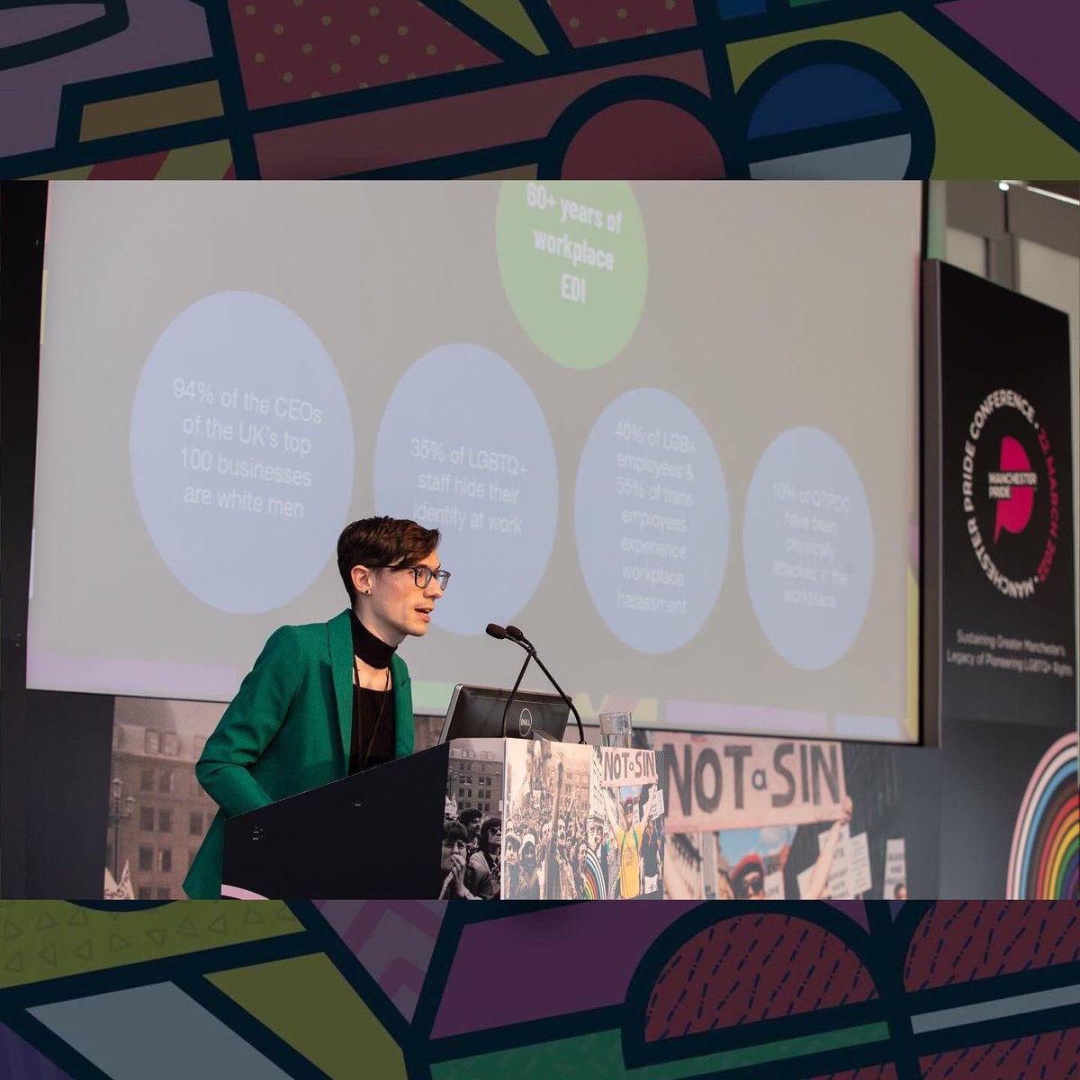 thecjowen's tweet photo. Some professional photos of a professional queer being very professional and queer. #professional #queer #manchesterpride #lgbtq #lgbt #gay #mpconference2022 https://t.co/0KEnKTLIqB