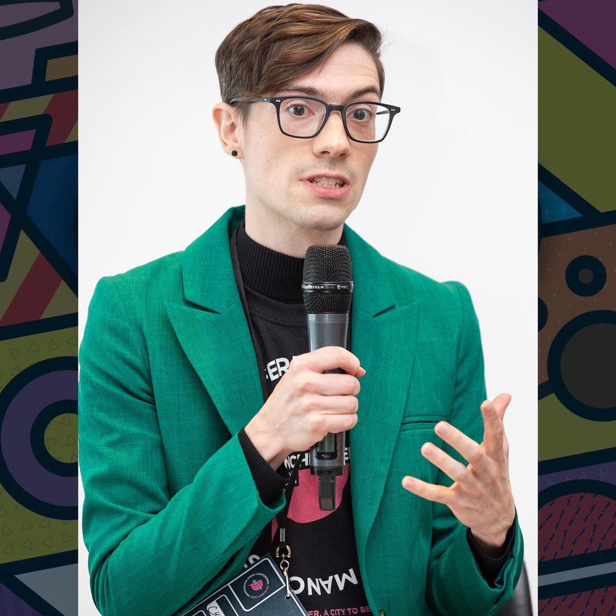 thecjowen's tweet photo. Some professional photos of a professional queer being very professional and queer. #professional #queer #manchesterpride #lgbtq #lgbt #gay #mpconference2022 https://t.co/0KEnKTLIqB