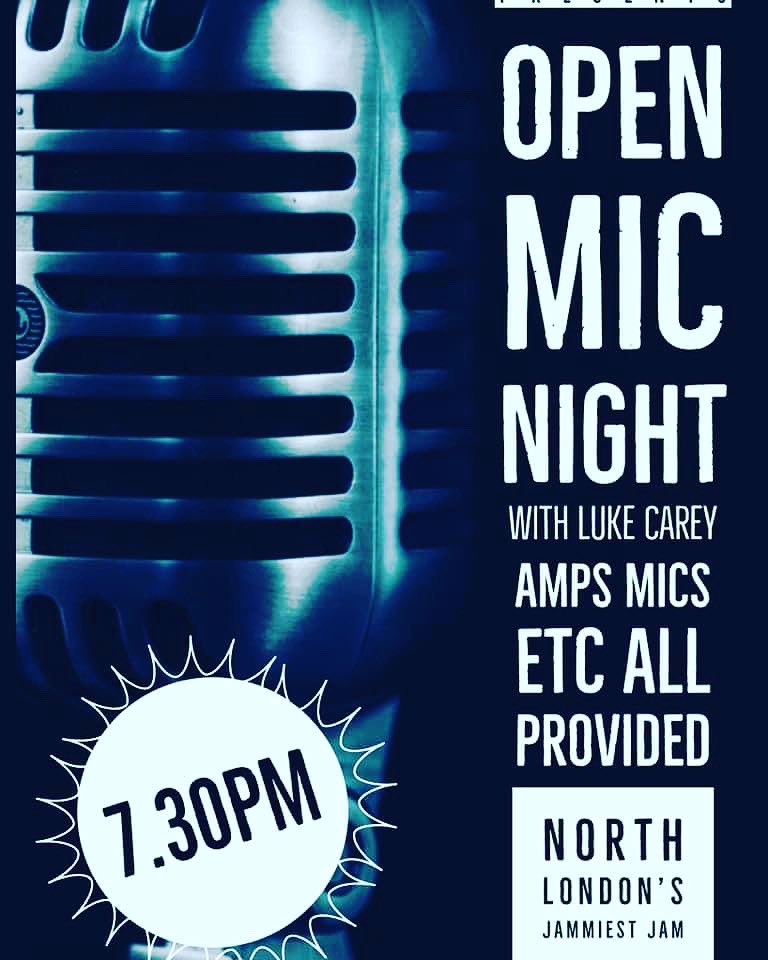 Get ready for North London’s most talented Open mic sessions-TONIGHT! 🤩 
Be in early for a spot or a seat. 
Plus Authentic Japanese food served til late! #openmic #localtalent #livemusic #musicians