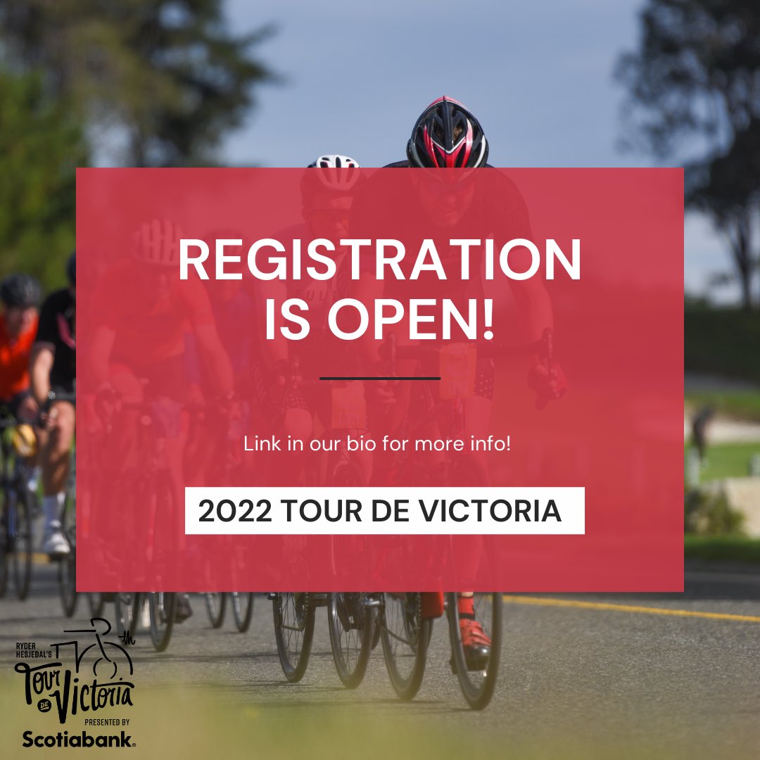TourdeVictoria's tweet photo. The Tour De Victoria is coming up on August 20th, 2022! 🎉 Registration is open! #tourdevictoria #ridevictoria #ridelocal #yyj https://t.co/EZviqjG8jz