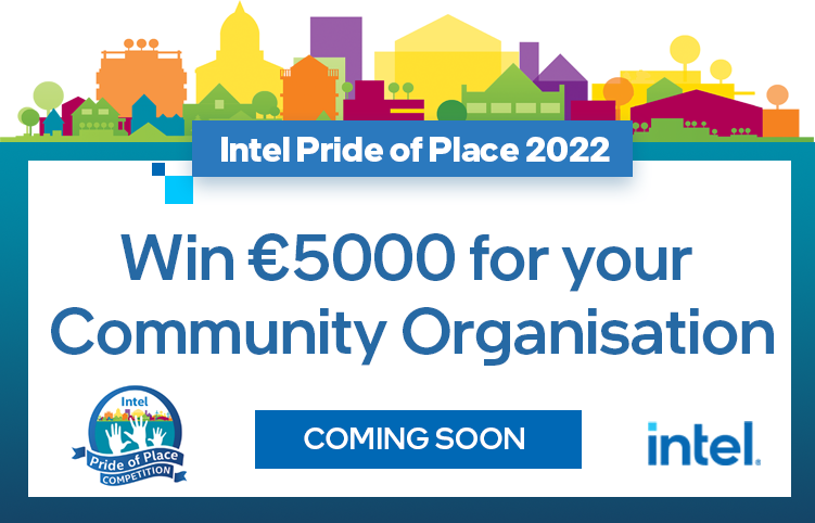 Intel_IRL's tweet photo. We're excited to share that the Intel Pride of Place competition, which provides grants for local #community projects in North Kildare, is returning for 2022.

More details coming soon.... watch this space! 📣 https://t.co/qyhVfQMgwu