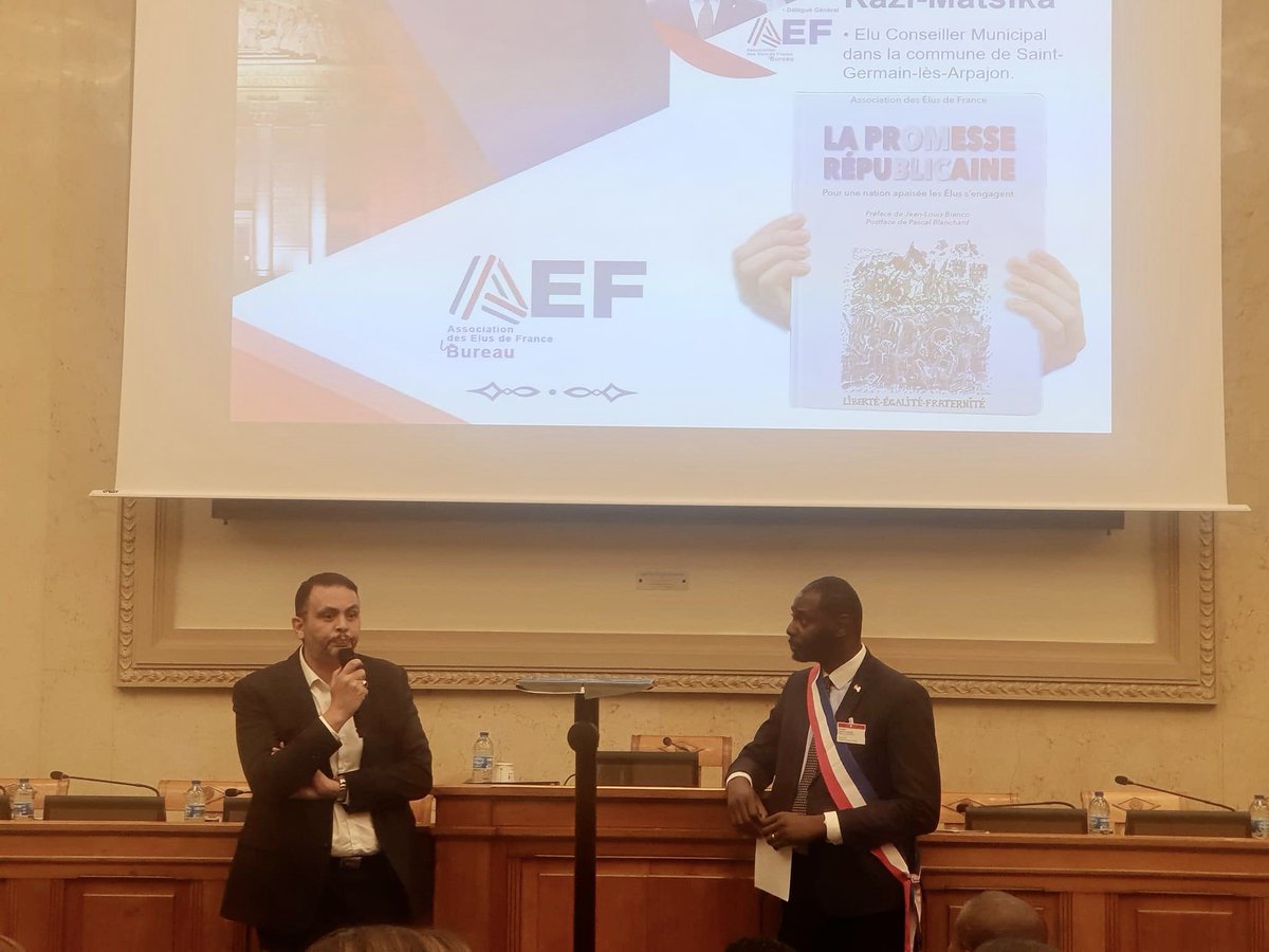 A l'invitation de <a href="/Elus_France/">Association des Élus de France</a>  j'interviens à l'AN devant 200 élus de toute tendance politique pour rappeler nécessité du dev eco de nos banlieues et importance de renforcer soutien aux 54000 #tpe #pme #eti installées dans nos 1514 #QPV employant 180000pers <a href="/QuartiersdAff/">Quartiers d'Affaires</a> <a href="/medef/">Mouvement des Entreprises de France</a>