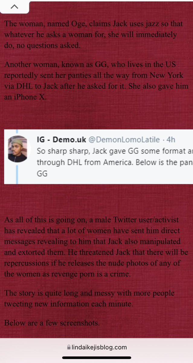 AfamDeluxo's tweet image. Oga, your stories are still up on Lindaikeji till date. Why didn't you sue Linda Ikeji in 2019 if it was false? Why sue someone that probably read it from Linda's blog? I genuinely want to know..