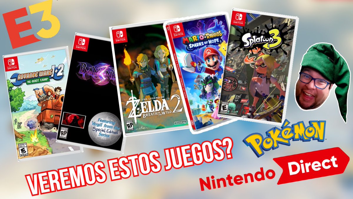 Jhonakremling's tweet photo. Y por segundo día consecutivo tenemos nuevo video en mi canal de YT. Esta vez con mis predicciones de los planes de Nintendo sin el E3. espero que les guste.
https://t.co/np2ggg6fsp
#NintendoSwitch #YouTube #NintendoDirect https://t.co/TRuvIJw3Q8