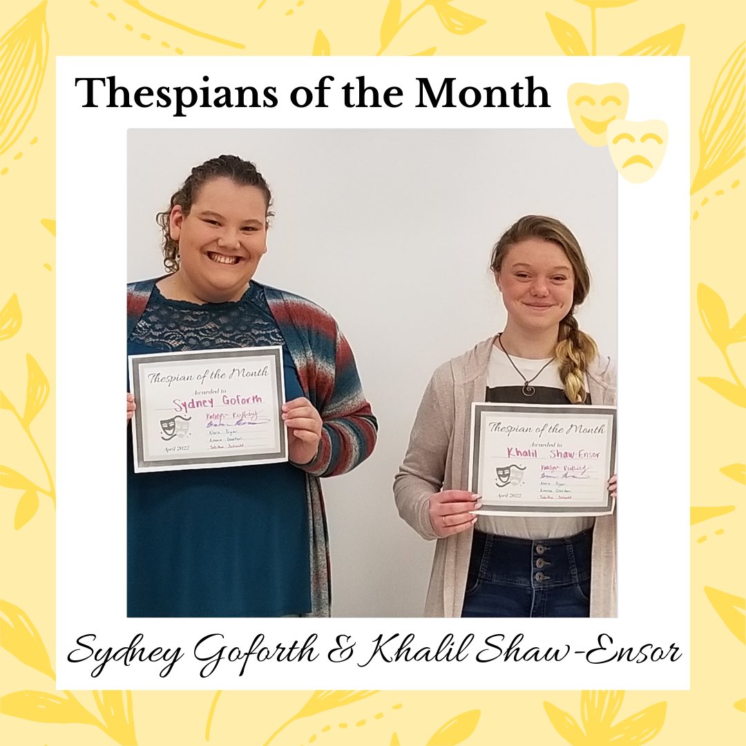 Congrats to the timberland thespians of the month for April! <a href="/ThespiansTHS/">Timberland Thespians</a>