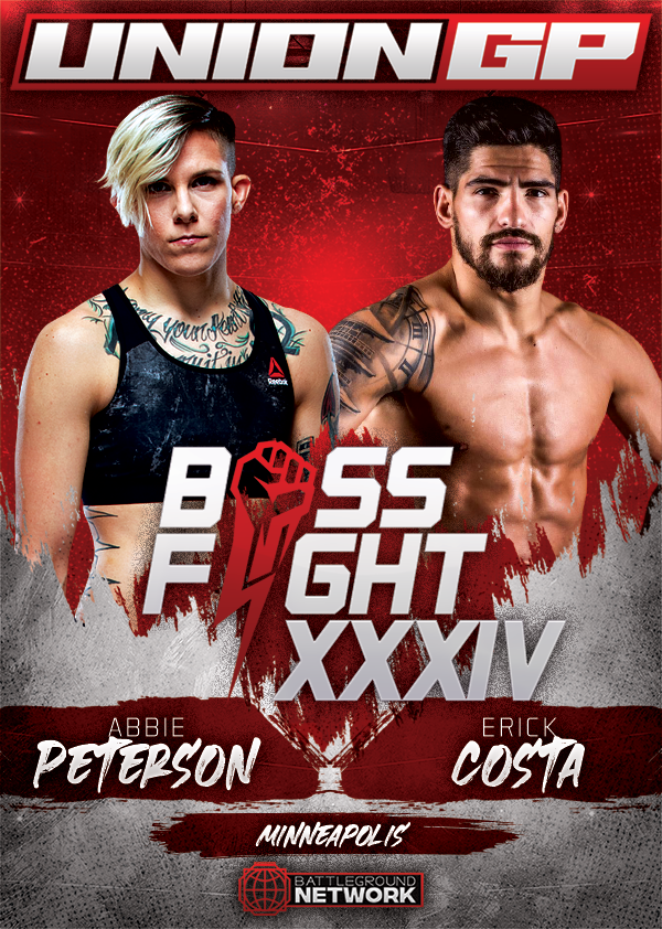 BOSS FIGHT XXXIV: PETERSON vs COSTA

🗓️ May 1, 2022
🏟️ Target Center
📍 Minneapolis, Minnesota
📺 <a href="/BattlegroundNet/">Battleground Network</a>

🔗: uniongrandprix.com/mma_event/boss…