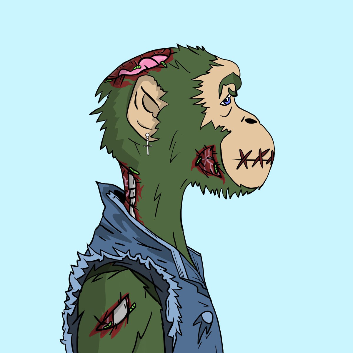 TamakiApes's tweet photo. 2K already... This is a great milestone!
Here's a sneakpeek for y'all. This ape looks hungry - but not for bananas. 🧠

Discord coming soon... ⛩️ https://t.co/y4vAQMfMCy