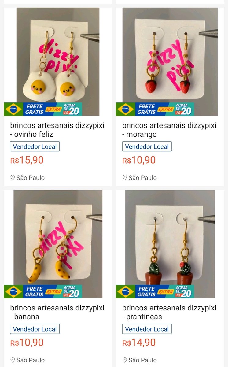 jinniepixie's tweet photo. minha irmã colocou as peças artesanais dela pra vender na shopee faz um bom tempo e ainda não conseguiu nenhuma venda 😟

fico chateada pq acho o trabalho dela tão lindinho e sei que ela se esforça... então quem puder dar uma força e olhar a lojinha 🥺

https://t.co/fDB7IUkoTi https://t.co/gGzW6szWW3