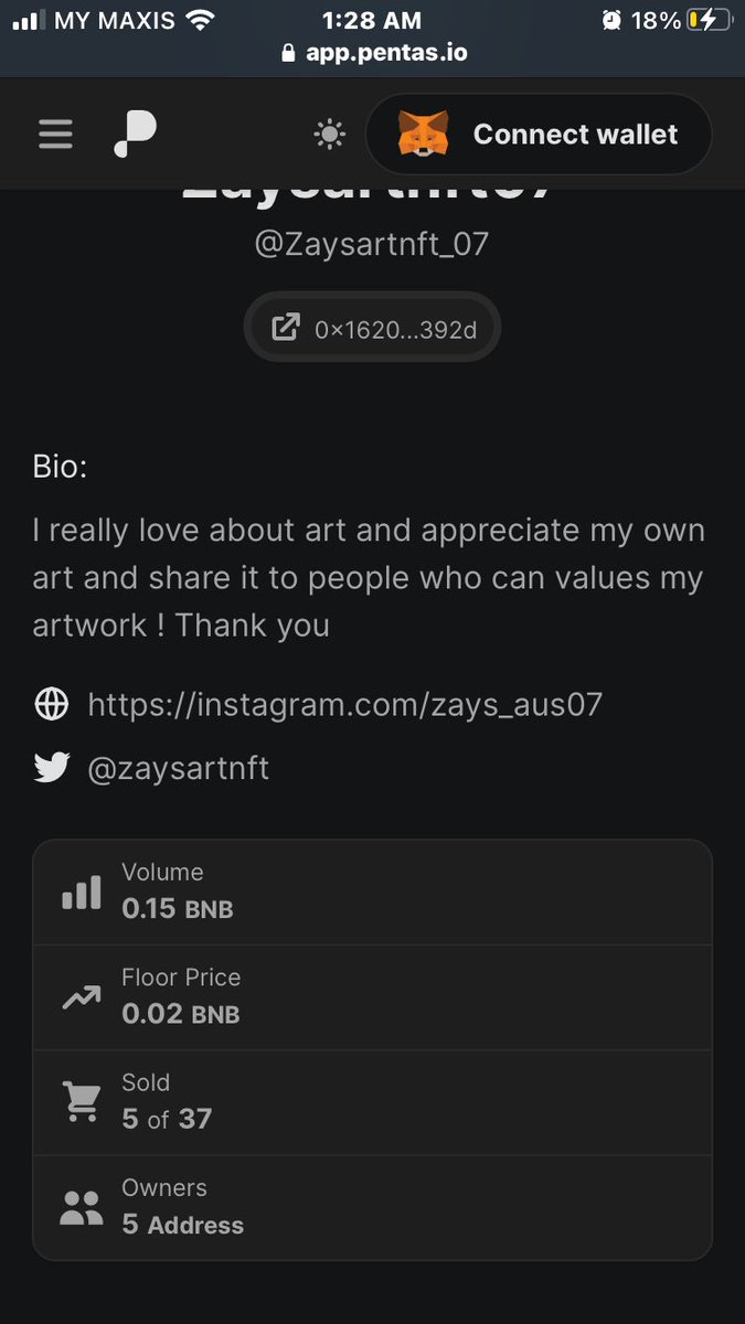 Huhu 2 months already but only 5 art yg terjual 😭🥺 dapatkah 0.20bnb minggu ni ?