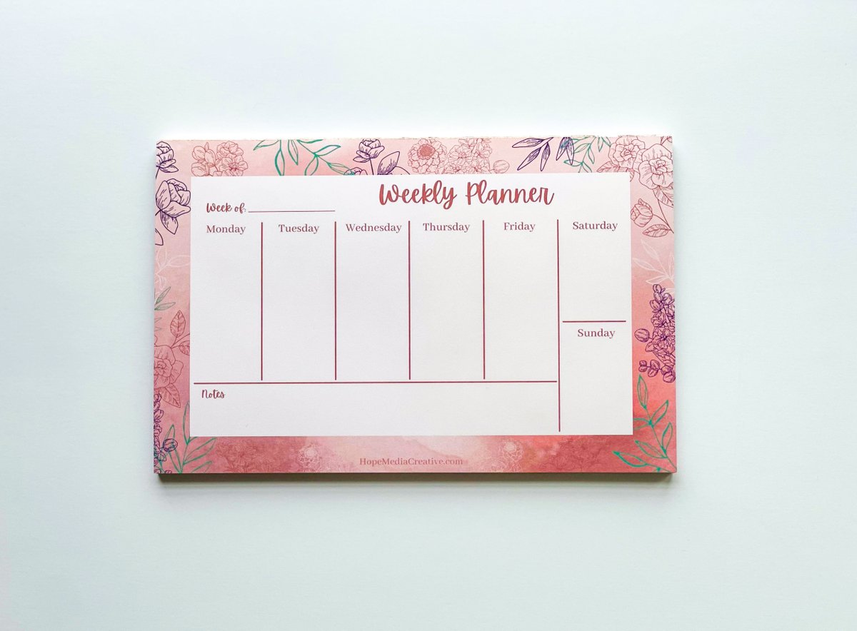 HopeMediaCreate's tweet photo. Stay organized this #spring with a weekly planner notepad 🗓️🌻✅
https://t.co/RkFZ2f9hki
#notepad #christianstore #organized https://t.co/vMKMlwBnUw