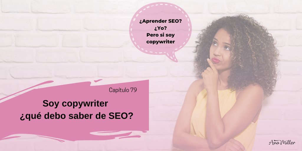 anamillercopy's tweet photo. ¿Eres #copywriter o #redactorSEO? ¿Cuánto sabes de #SEO? En mi #podcast de hoy, #ElProgramadeAnaMiller, te hablo de 3 conceptos de SEO que debes dominar para no olvidarte ni de #Google ni del usuario.
Escúchalo aquí 👉 https://t.co/TtFYjyhZwc 
Y en YT 👉 https://t.co/cPlY3A1Cs6 https://t.co/INxKqZOsme