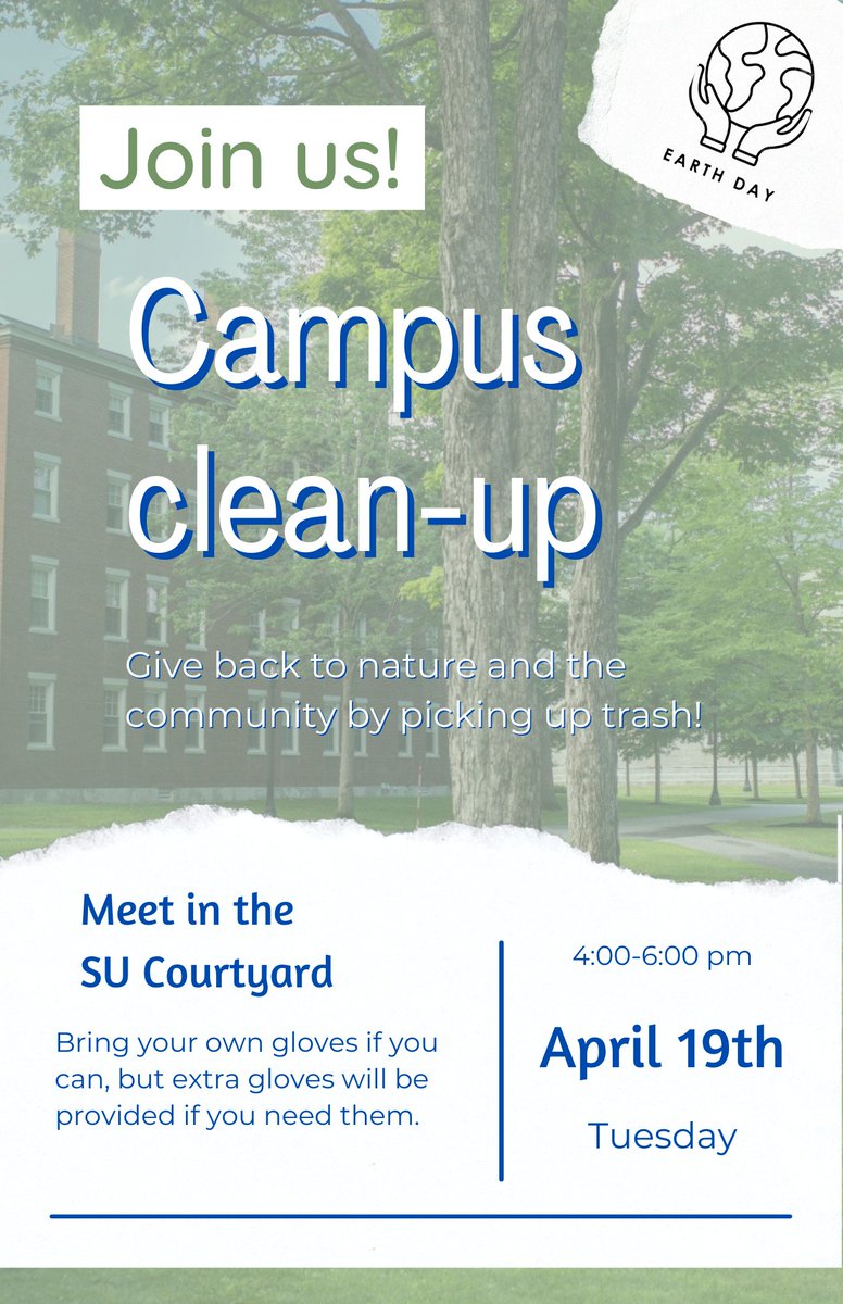 souospirg's tweet photo. Join us for a trash pickup today at 4! We'll be meeting in Stevenson Union courtyard to clean up our community! https://t.co/hgYqqODWEL