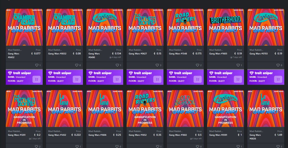 👀🧹 #MRGW
opensea.io/collection/mad…