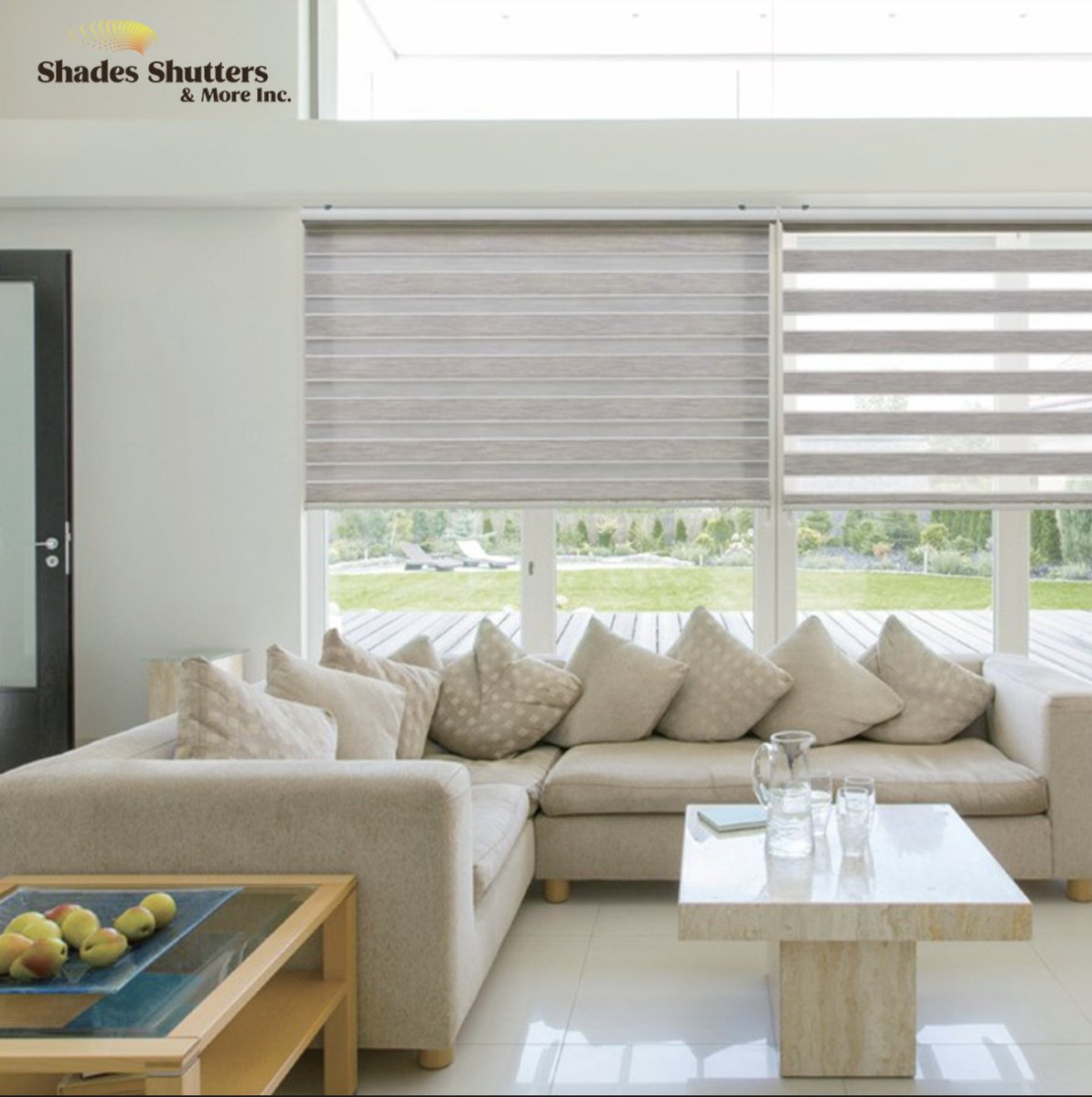 'Dual Shades. Sleek fabric bands for privacy combined with sheer bands for view. Flexible. Compatible. And oh so good looking. Has you wondering why you haven't met before.

Book Free Consultation, Call us ☎ (877) 770-8787

#highqualityfabrics #dualshades #combishades #texas #CA