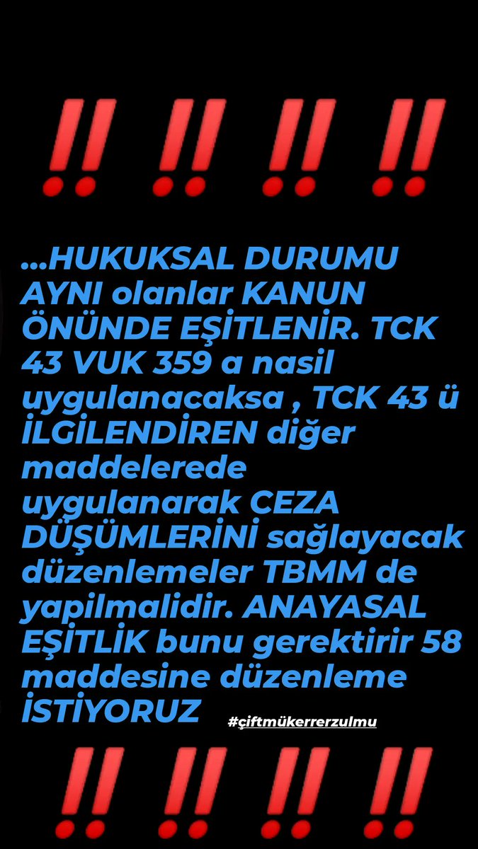 <a href="/Akparti/">AK Parti</a> MHP'nin Teklifini-Kapsamını İstiyoruz ! 2016 Öncesi ve sonrası Yargının yarattığı enkaza ve Hayata dönüşü bekleyen Milyonlara Adli mahkumda kapsamı'DAR'tutarak Toplumsal Barış tesis edilemez Sn <a href="/Hayati_Yazici/">Hayati Yazıcı</a> <a href="/BY/">Binali Yıldırım</a> <a href="/tcbestepe/">T.C. Cumhurbaşkanlığı</a> <a href="/hasandogan/">Hasan Doğan</a> <a href="/fahrettinaltun/">Fahrettin Altun</a> <a href="/YildizFeti/">Feti Yıldız</a> <a href="/TCCBHPK/">Cumhurbaşkanlığı Hukuk Politikaları Kurulu</a>