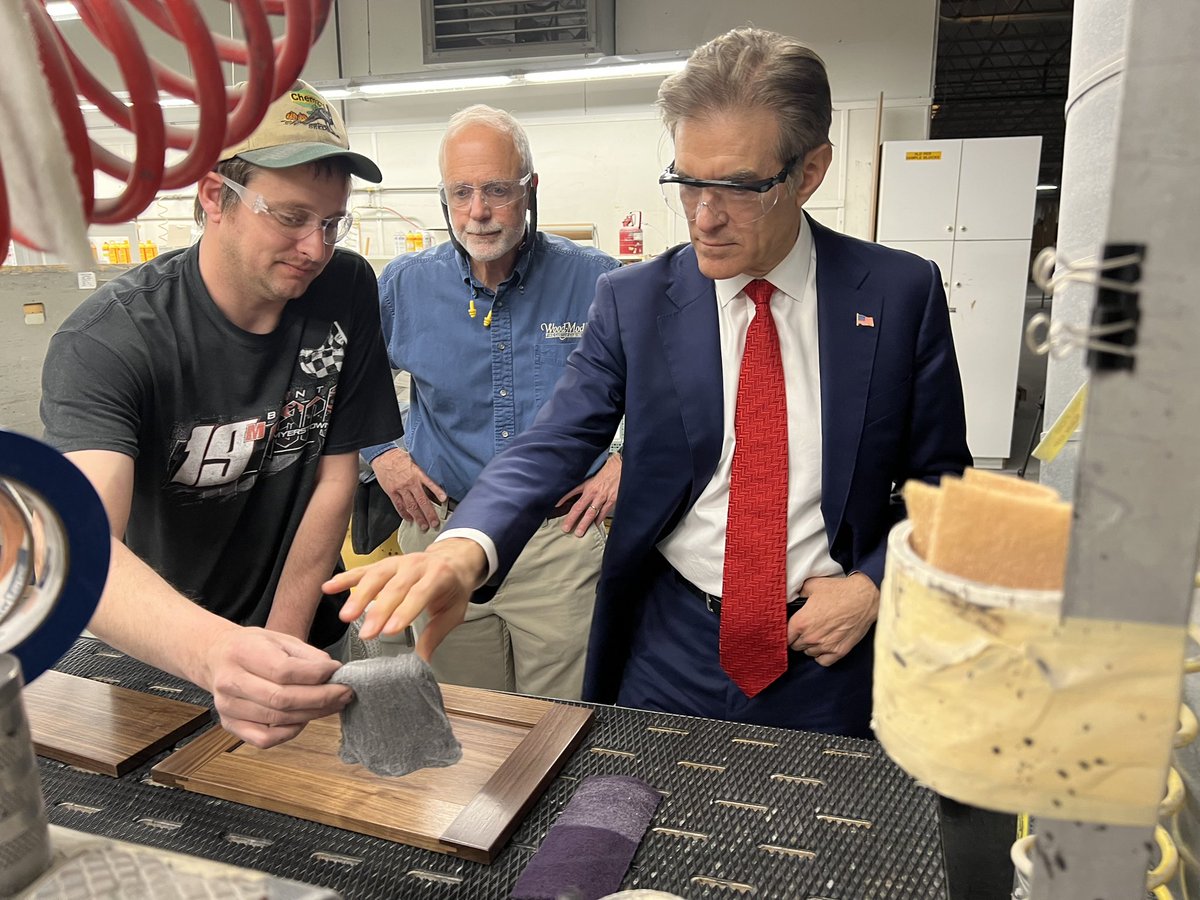 Made in America isn’t just a motto, it is an essential part of our economy. The Wood Mode manufacturing facility in Kreamer employs over 500 Pennsylvanians in the region and makes some of the nicest cabinetry and products in the world. @VoteFredKeller and I had a great time.