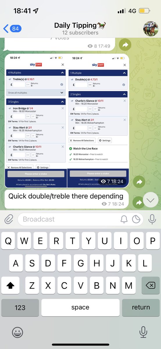 Having some double/treble action in the evening on the telegram😁, Double lands✅ Join in the fun here👉 t.me/+mRJyPve33Qg3Z…