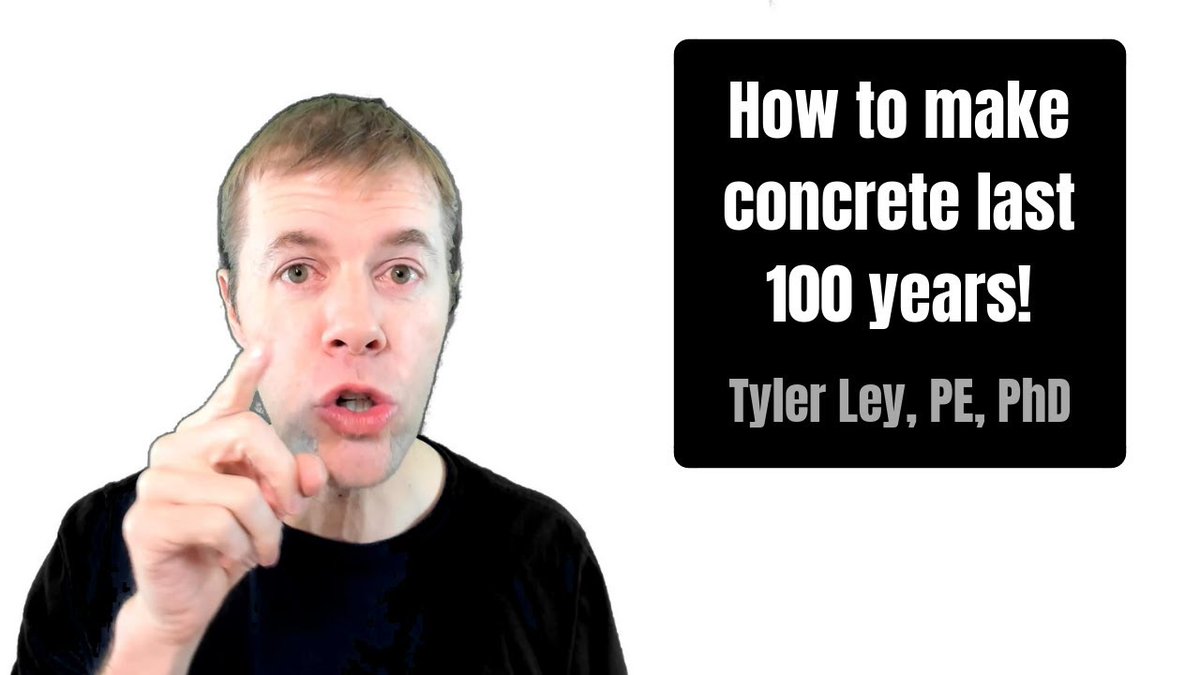 BuildStrengthMN's tweet photo. Time for a little #Concrete 101! In this short video, Oklahoma State Professor Tyler Ley explains how to make #concrete last 100 years.
https://t.co/UVjtnsdaRy https://t.co/zzB0FsPx5d