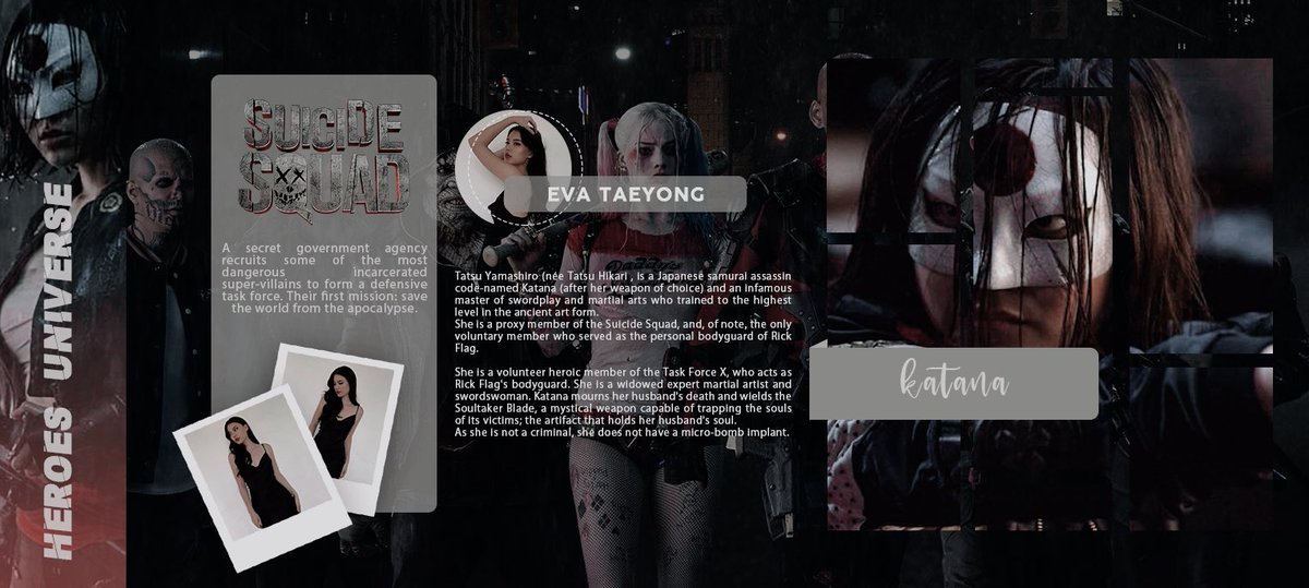 ᅠᅠ
ᅠᅠ
                  ━━⇢ Eva Taeyong
                  as KATANA ◞
ᅠᅠ
ᅠᅠ