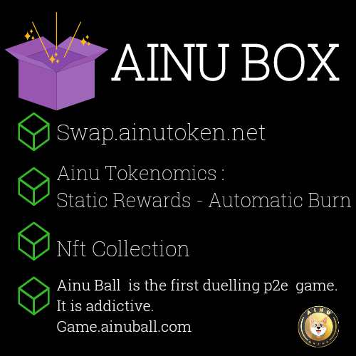 @pangolindex @PlayCrabada @_crabradio @Craba_DAO @InsurAce_io Buy the dip

📢 #AinuBall is the first of its kind to duel for crypto #PlayToEarn
🎮⚽️🎮
Play directly to win #crypto earnings, not #nfts.
Duel with your opponent to win in a fair game with equal teams.
#AinuToken #ainuballp2e #DuelToEarn #BNB #gaming #Bitcoin