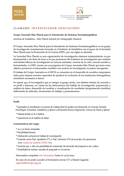 Instituto de Estadística (IESTA) tweet media