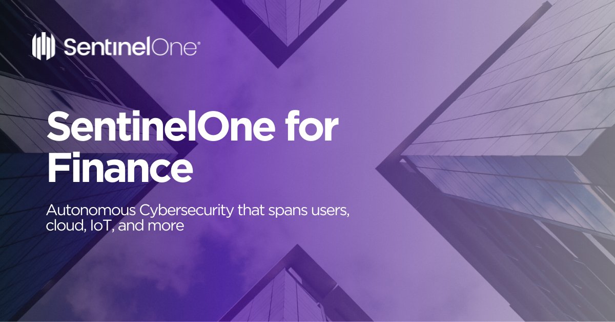 SentinelOne's tweet photo. 🏦The #financial industry is a prime target for threat actors. Preempt attacks before impact with autonomous #EPP &amp; EDR that spans users, #cloud, &amp; IoT. Learn more about how the Singularity #XDR Platform can keep your data-rich assets protected.

https://t.co/90rUUeRUFD https://t.co/7w5MGeK7xW