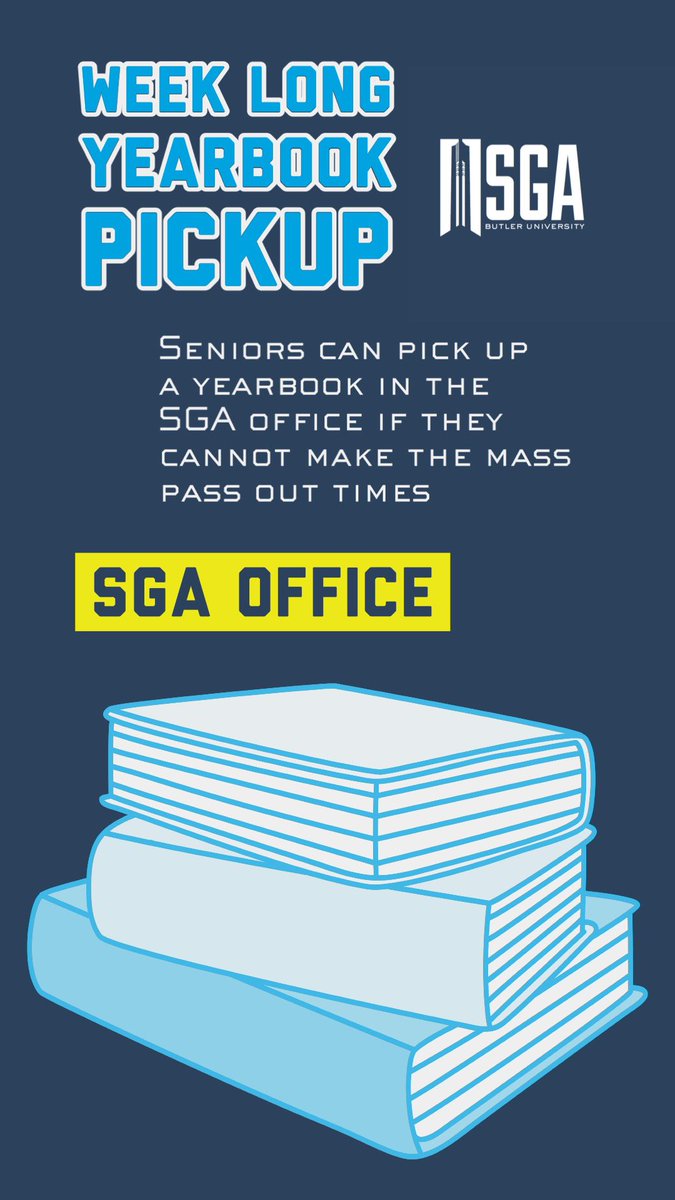 Seniors, be sure to get your FREE yearbooks this week! Underclassmen can purchase one!