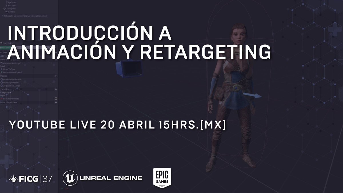 FICGoficial's tweet photo. ¡Únete a las capacitaciones de Unreal Engine!
Recuerda que son en #Español y en #Português, completamente gratis en nuestro canal de #YouTube 👉 https://t.co/t9uTuG8o9G
#Caile también a Discord 😉 https://t.co/7yeQZH5m8P https://t.co/c5peJt0p6b