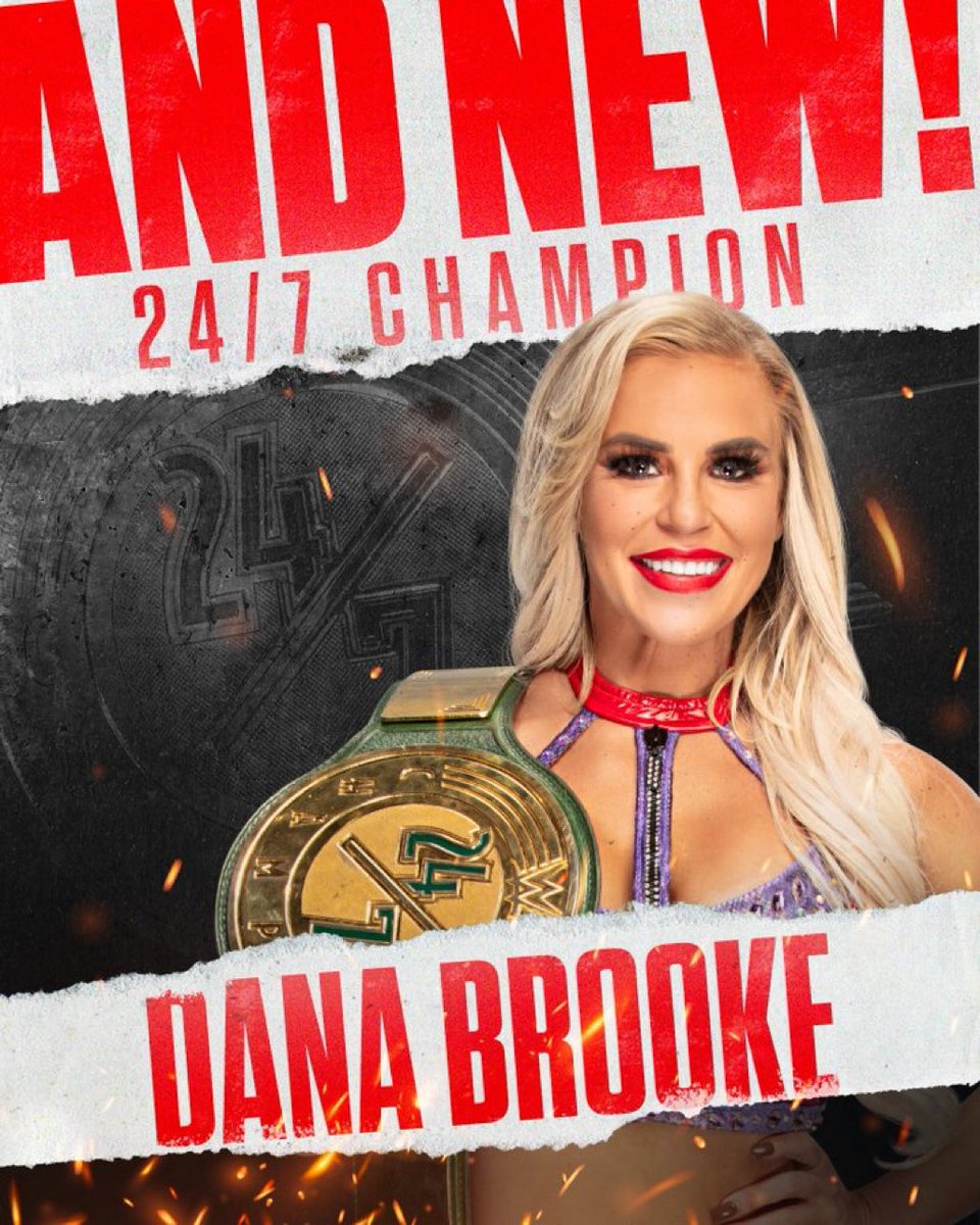 When it was all said and done, @OozesFlexAppeal <a href="/RagingSublime/">Ashley Mae Sebera |.NOT @DanaBrookeWWE</a> @BarbiesAreBroke regained the #247Title on #WWERaw !

#AndNew
