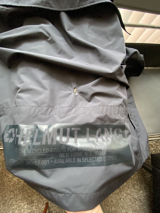 My Helmut Lang jacket took a cigarette burn at the Boy Harsher show 😭 https://t.co/uuekhZwAaH