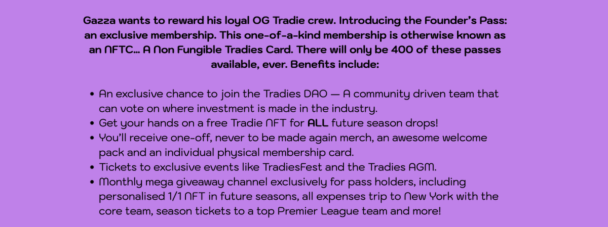 bun0808gle's tweet photo. 13 days left until you could essentially own the Trade equivalent of unicorn sh*t!!

@TradiesNFT is the place for tradespeople, who look after tradespeople and give back to tradespeople! 

Giveaways and Free NFTs for all future season drops...absolute no brainer #_OnTheTools https://t.co/WASwCeEugi