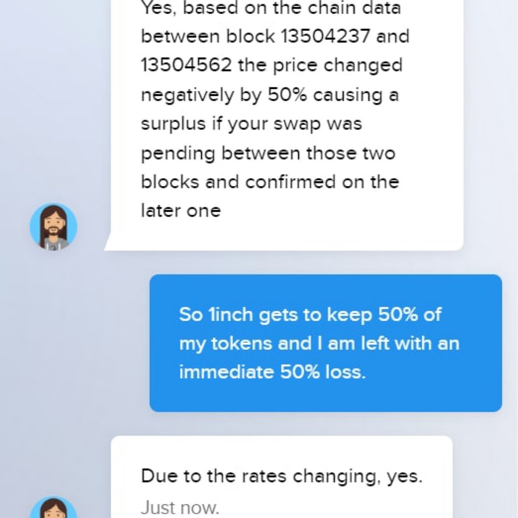 how my friend got slipped by <a href="/1inch/">1inch</a> for 50% / $17,000...and they kept it

🧵👇