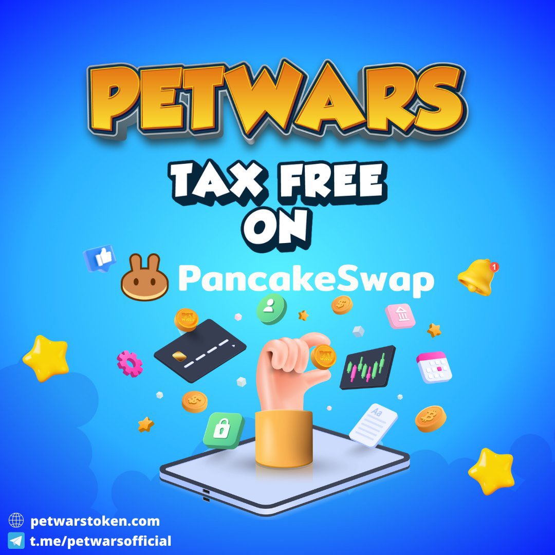 CryptoJeans's tweet photo. 🏆PetWarsToken $PWARS is available on @PancakeSwap and is TAX FREE.🏆

💎Slippage of ONLY 0.5% is required. 

🧨Visit their website for further information: https://t.co/UCtVQXV2Zx

#BTC #ETH #PWARS #BNB https://t.co/DxhgJcYh9j