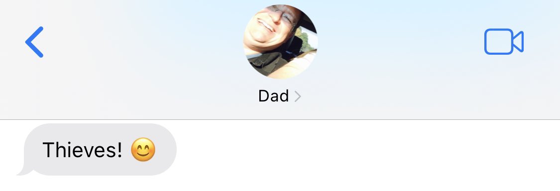 ash_ross_mine's tweet photo. My dads response to my catalytic converter getting stolen https://t.co/OBP1de3RVF