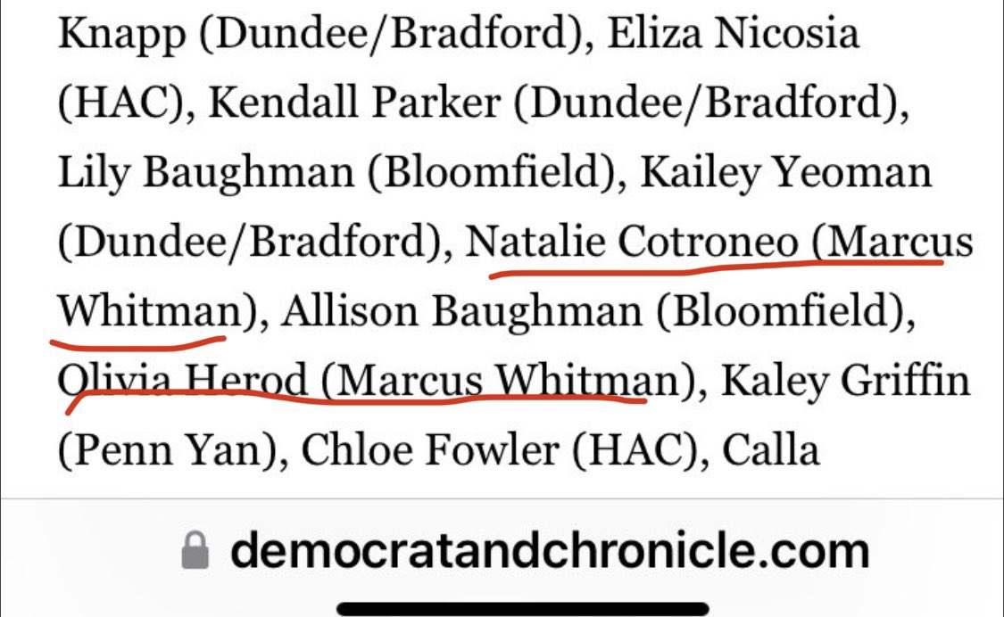 HUGE congrats to our two AGR honorable mention athletes, Olivia Herod and Natalie Cotroneo!!  This is so awesome girls!  <a href="/MWWildcats/">Whitman Athletics</a> <a href="/cbrownmwcsd/">Dr. Christopher Brown</a>