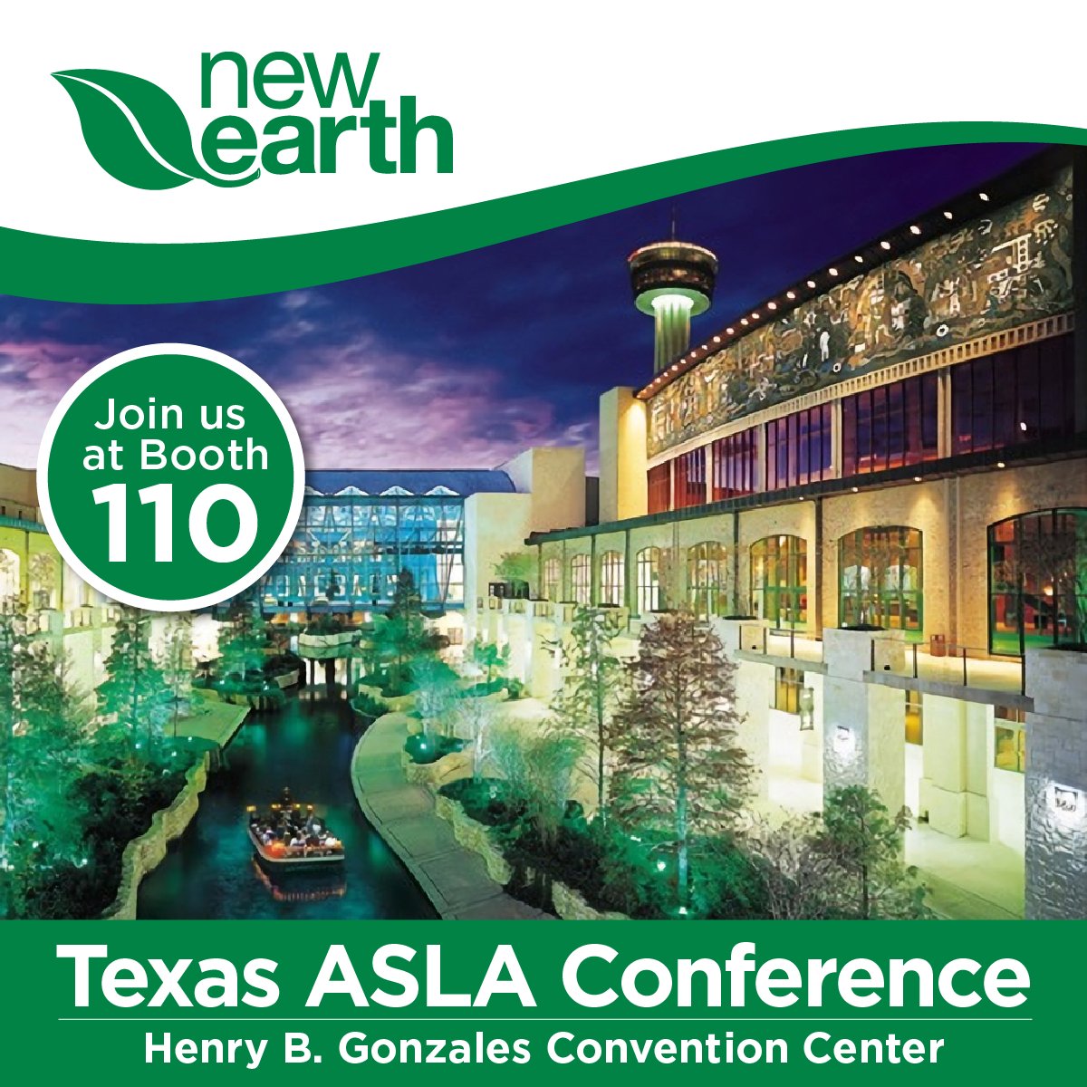 Will you be at the Texas ASLA Conference this week? 🌻Come see us at booth 110, and sign up for the silent auction! We're giving away some amazing, locally-made goodies that may just make the perfect Mother's Day gift. 😉

#ASLA #newearthcompost #landscapearchitects